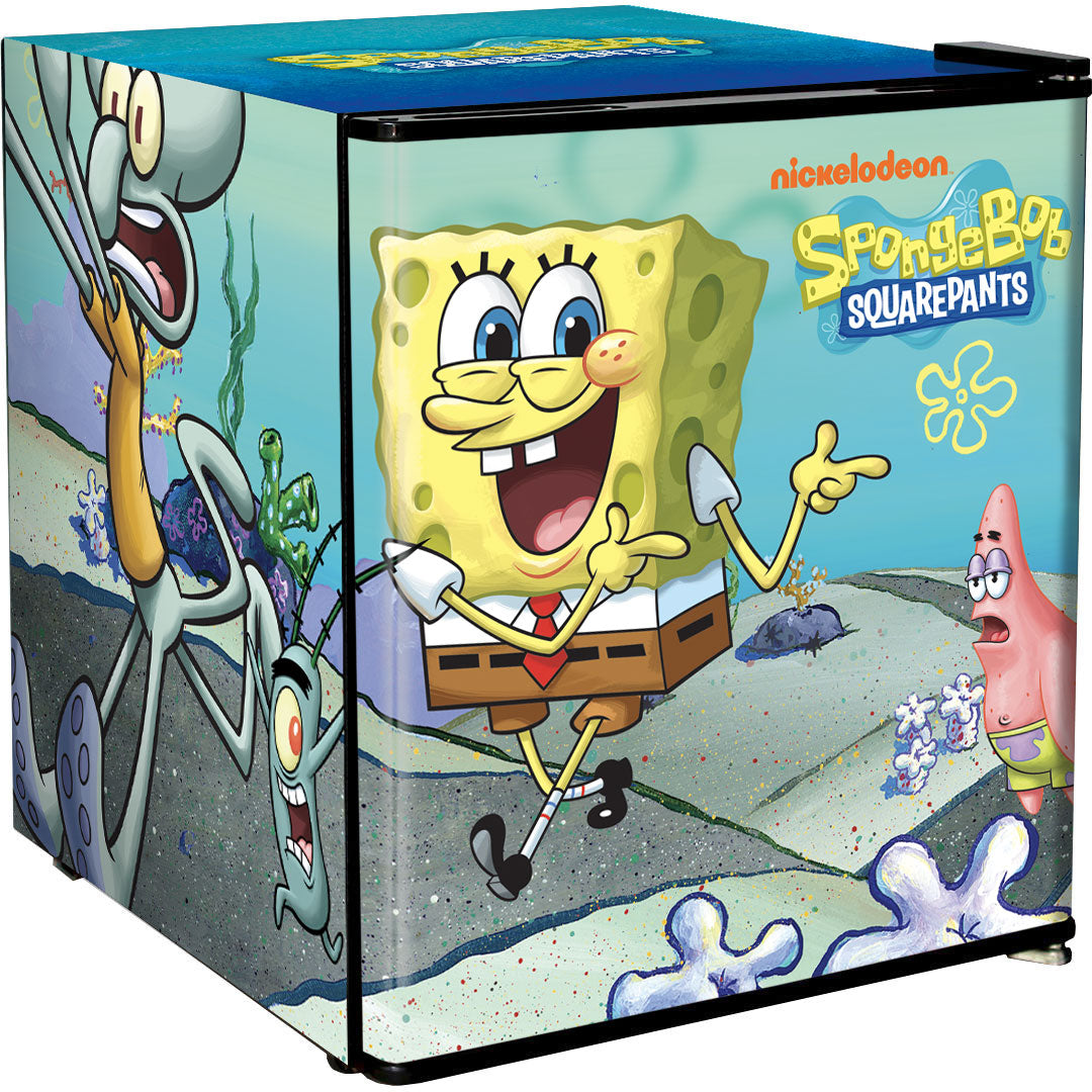 SpongeBob SquarePants Mini Bar Fridge - A Great Gift Idea! - Model BC46B2-SB-05