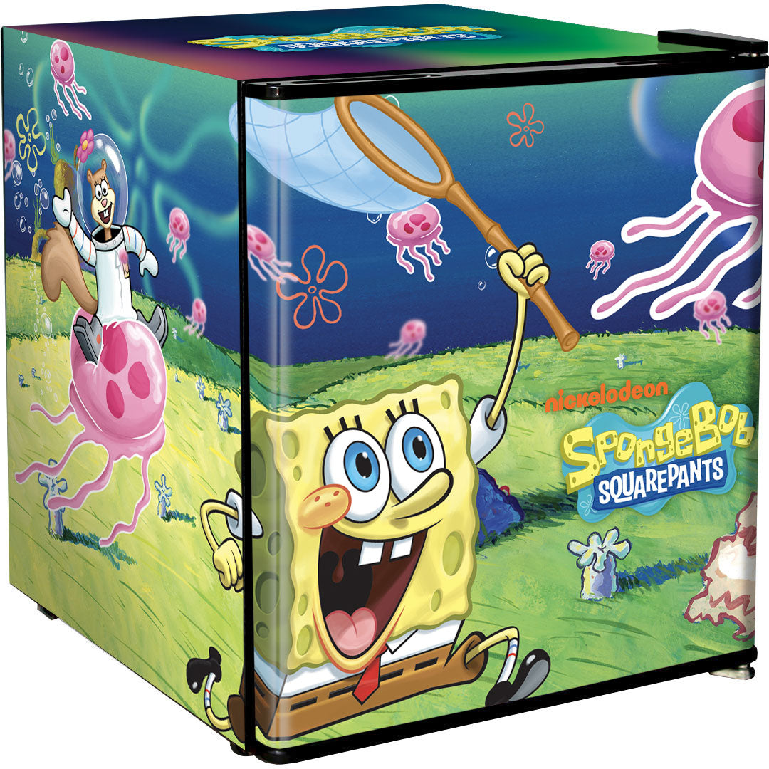 SpongeBob SquarePants Mini Bar Fridge - A Great Gift Idea! - Model BC46B2-SB-07