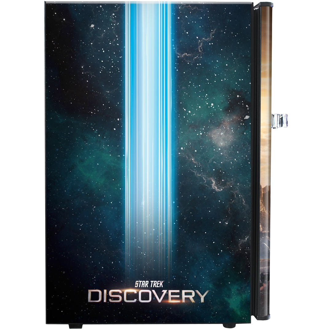 Star Trek Discovery Design Retro Mini Bar Fridge 70 Litre Schmick Brand With Opener - BC70B-RET-STD-03