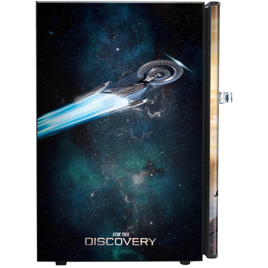 Star Trek Discovery Design Retro Mini Bar Fridge 70 Litre Schmick Brand With Opener