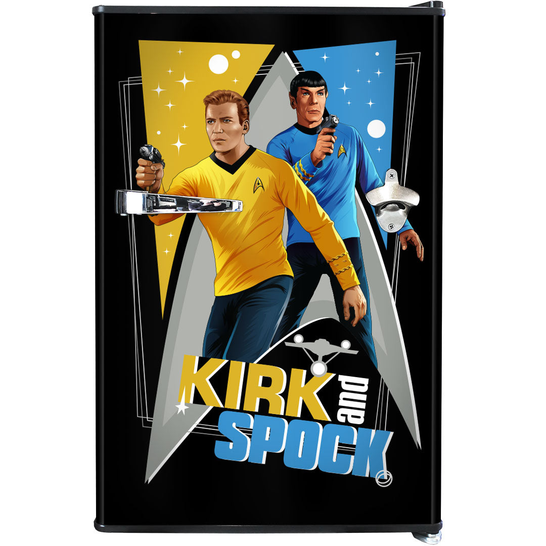 Star Trek Original Design Retro Mini Bar Fridge 70 Litre Schmick Brand With Opener - BC70B-RET-STO2