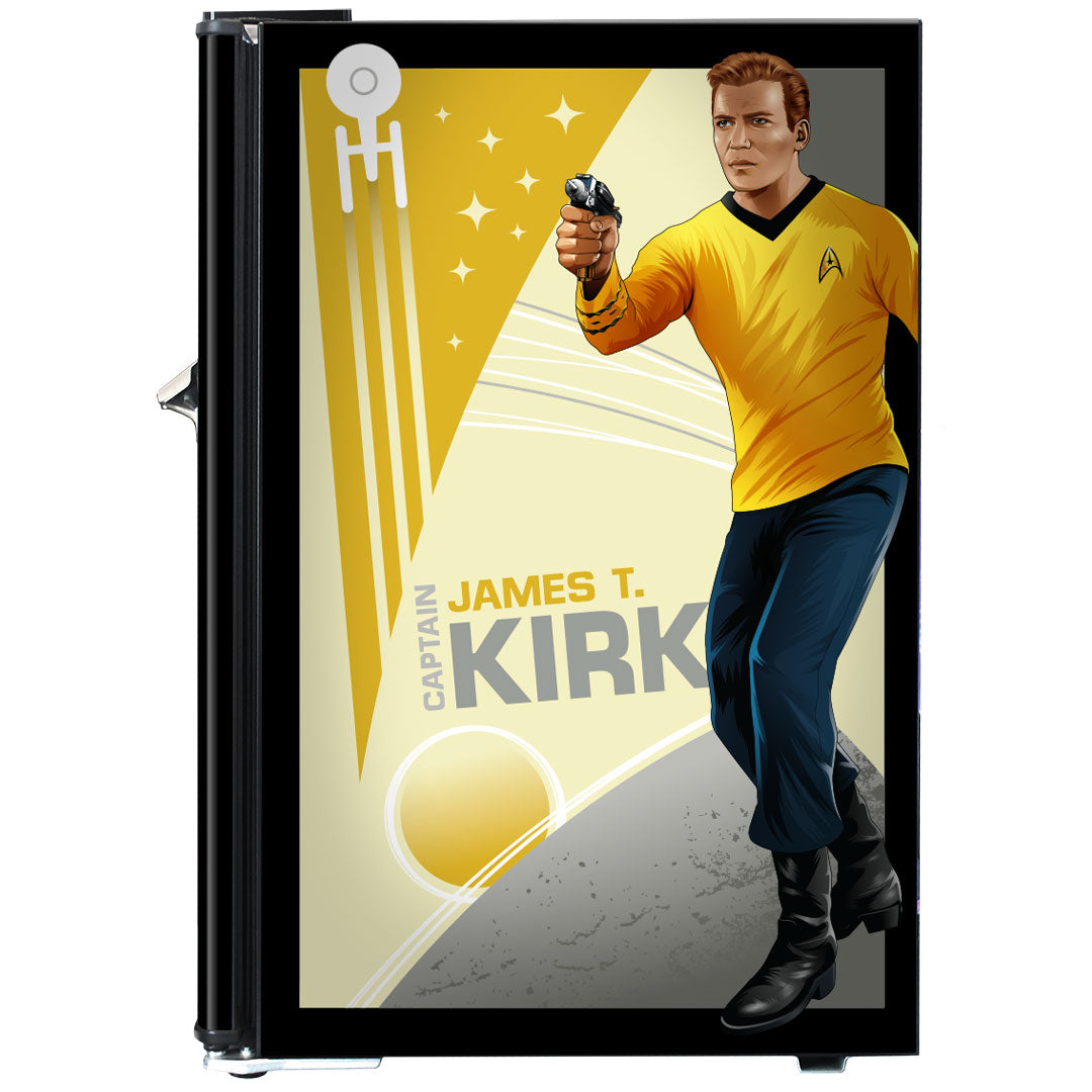 Star Trek Original Design Retro Mini Bar Fridge 70 Litre Schmick Brand With Opener - BC70B-RET-STO2