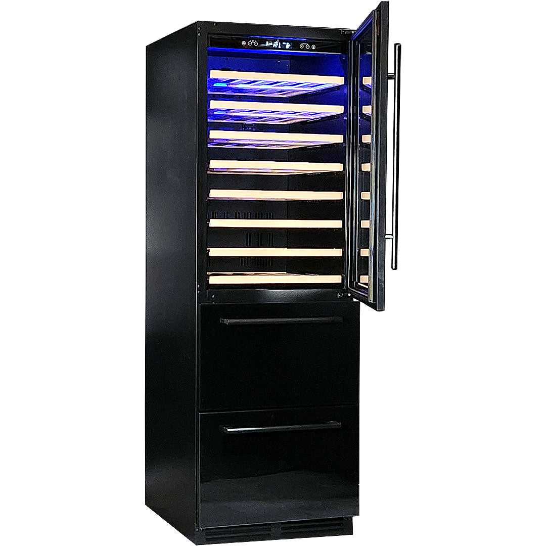 Schmick BD425D-X-B bar fridge - angle view