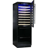 Schmick BD425D-X-B bar fridge - angle view