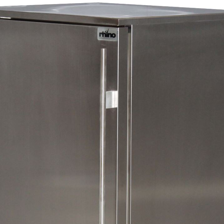 Rhino SG1L-SD - Stainless Steel 1 Door Solid Stainless Bar Fridge Left Hinged