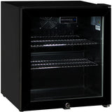 Schmick HUS-SC50AB bar fridge - glass door detail