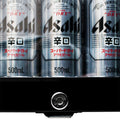Schmick HUS-SC50AB bar fridge - glass door detail
