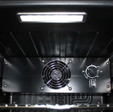 Carlton Dry SC50AB-DRY-MID bar fridge - glass door detail