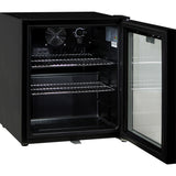 Schmick HUS-SC50AB bar fridge - glass door detail