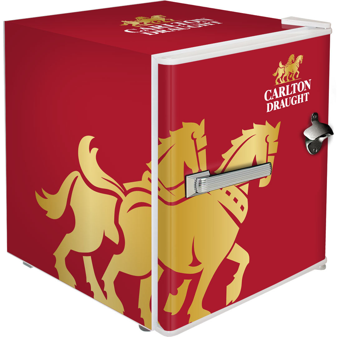 Carlton Draught Retro Mini Bar Fridge - Model BC46W-DRAUGHT-V3