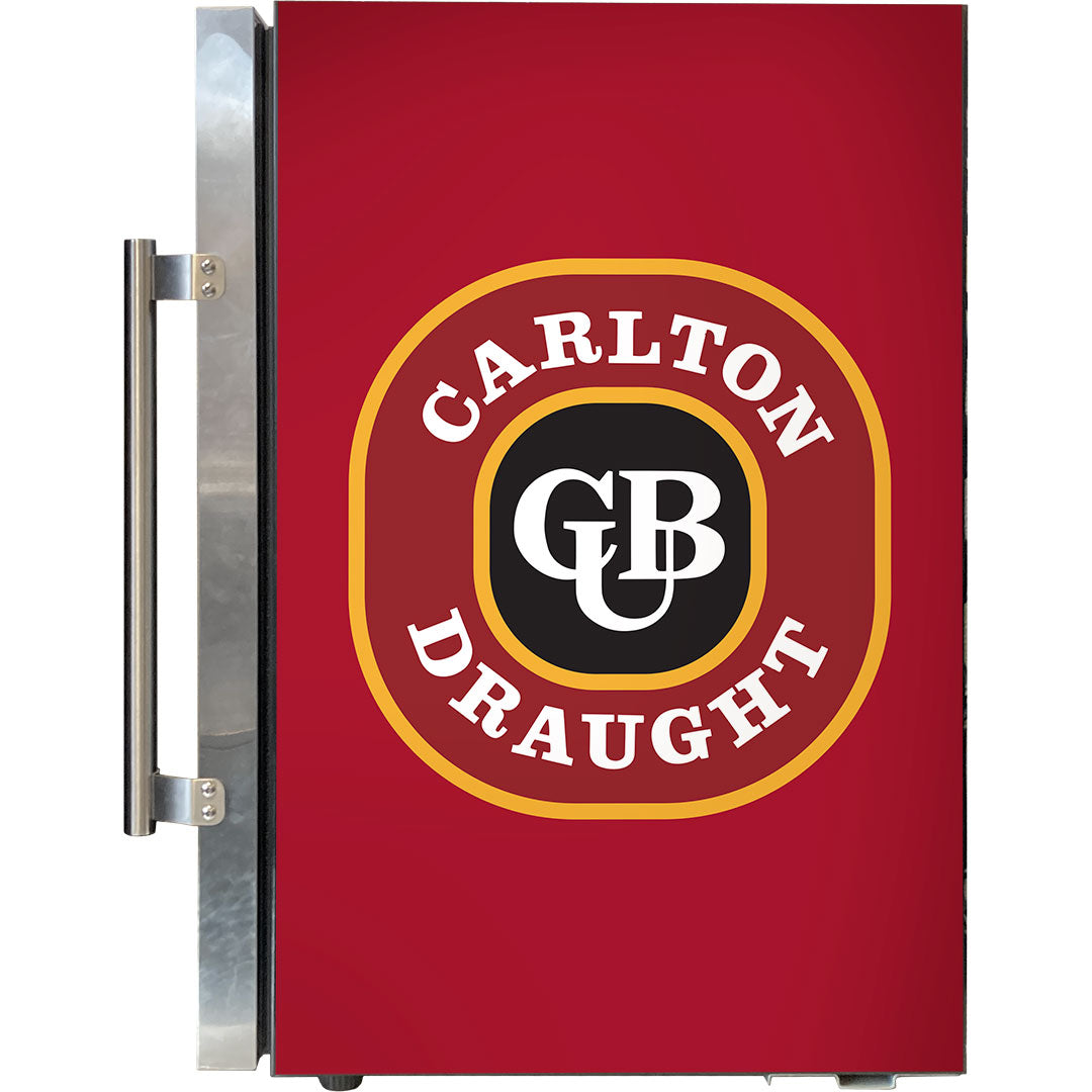 Carlton Draught Tropical Glass Door Fridge - EC68L-SSH-DRAUGHT
