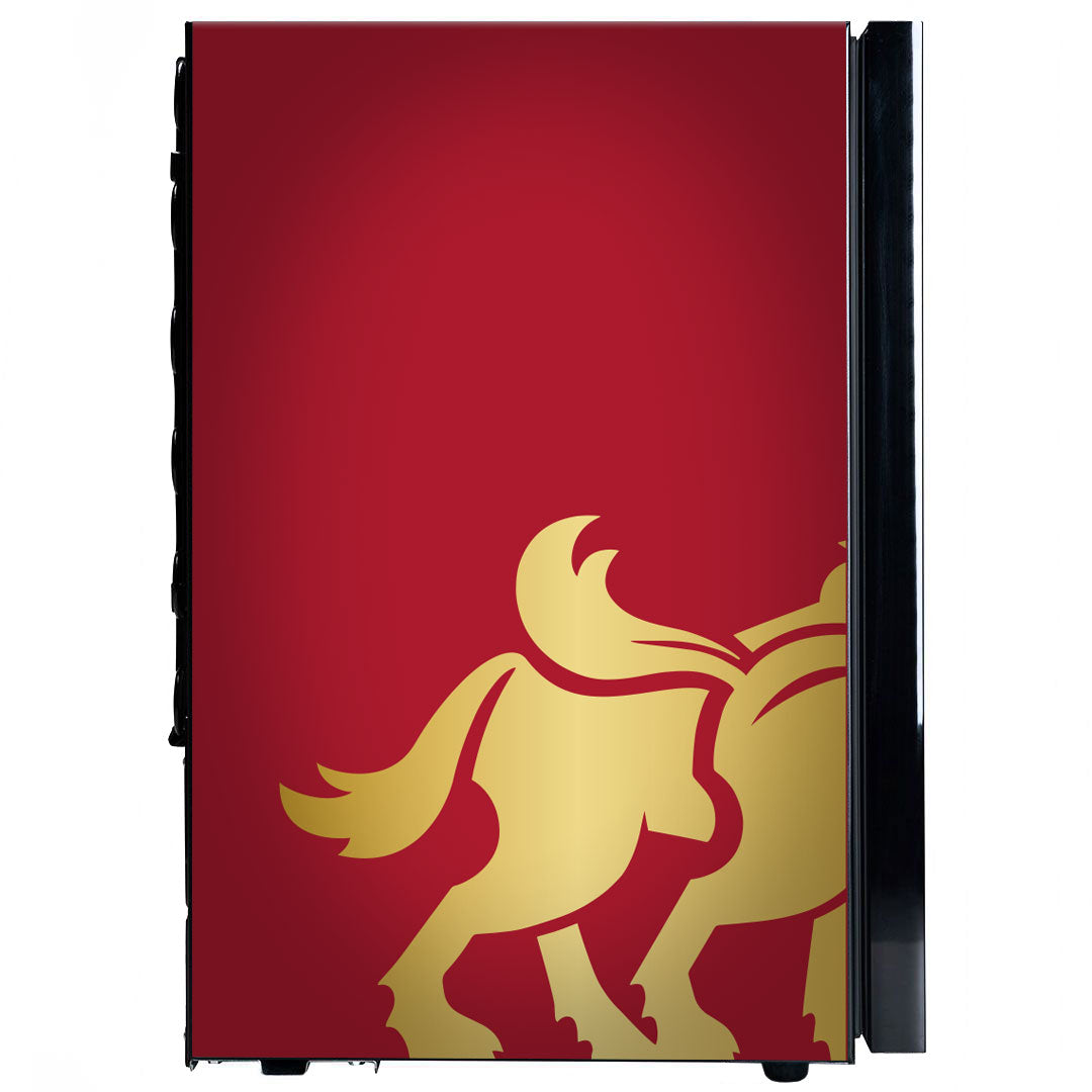 Carlton Draught v3  Branded Glass Door Bar Fridge With Cool Frosted Door Logo - Model SC70-B-DRAUGHT-V3
