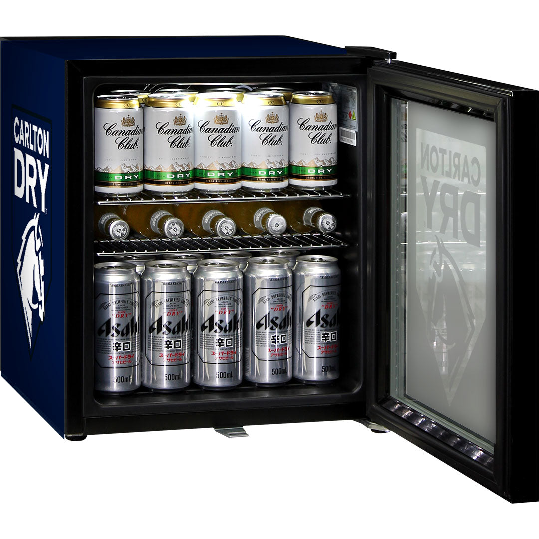 Carlton Dry – SC50AB-DRY – Glass Door Mini Bar Fridge with Lock – 50 Litres