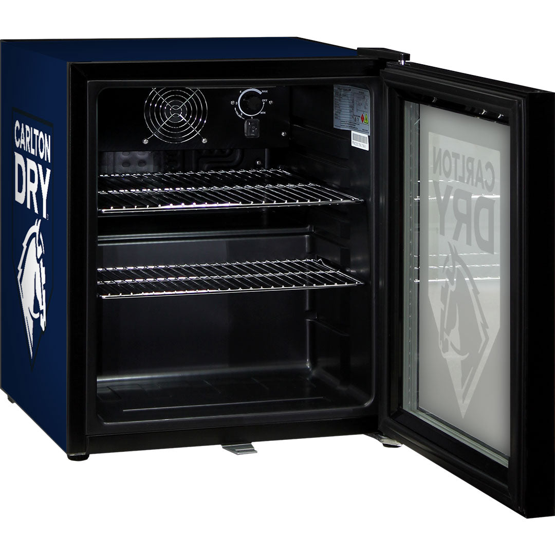 Carlton Dry – SC50AB-DRY – Glass Door Mini Bar Fridge with Lock – 50 Litres