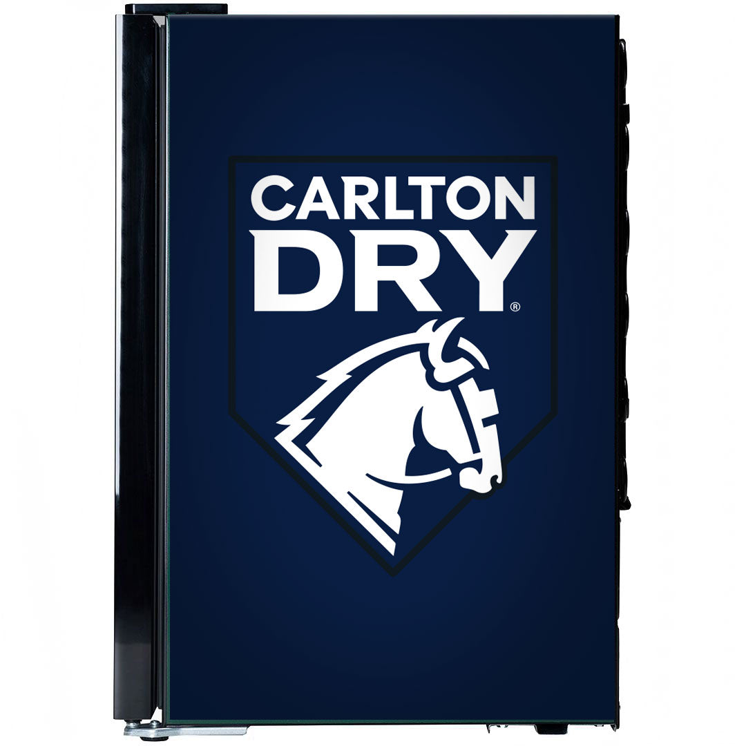 Carlton Dry Branded Glass Door Bar Fridge With Cool Frosted Door Logo - SC70-B-DRY