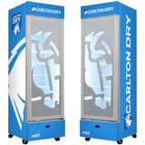 Carlton Dry Mid 3.5% Branded Design - Upright Quiet Running Glass Door Bar Fridge - Model SC372-MID