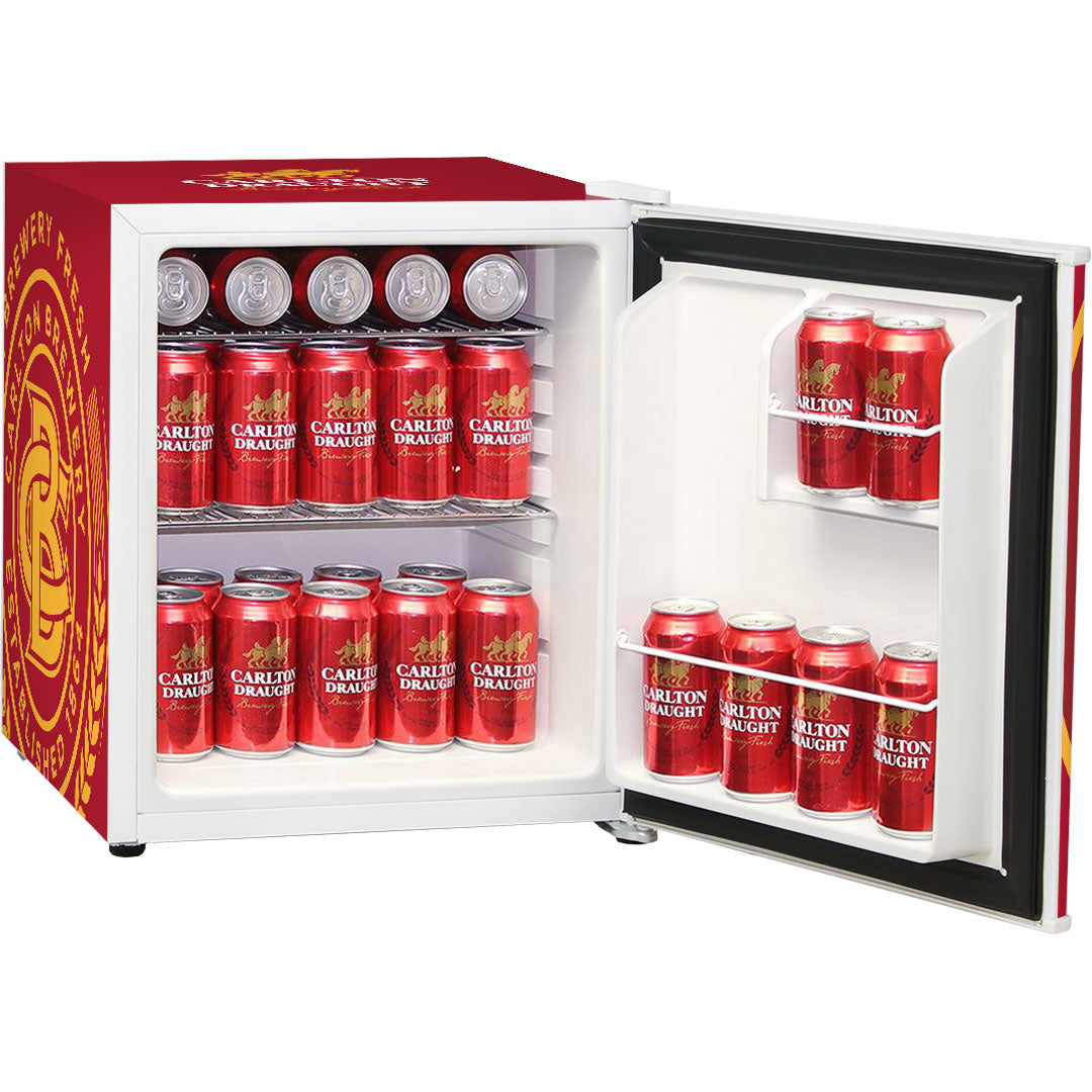Carlton Draught Retro Mini Bar Fridge - Model BC46W-DRAUGHT-V1