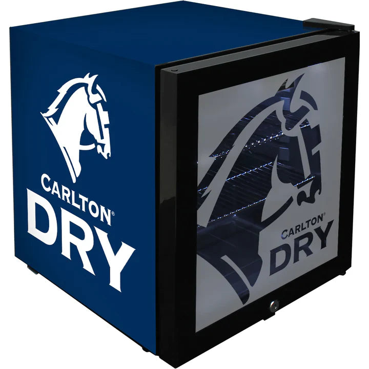 Carlton Dry Glass Door Mini Bar Fridge With Lock - Model SC50AB-DRY