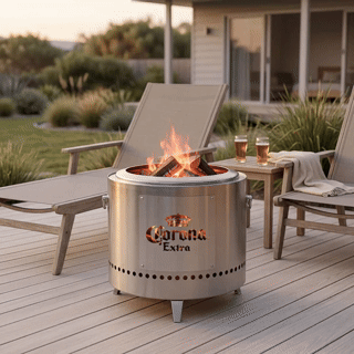 Corona Stainless Steel Outdoor Fire Pit