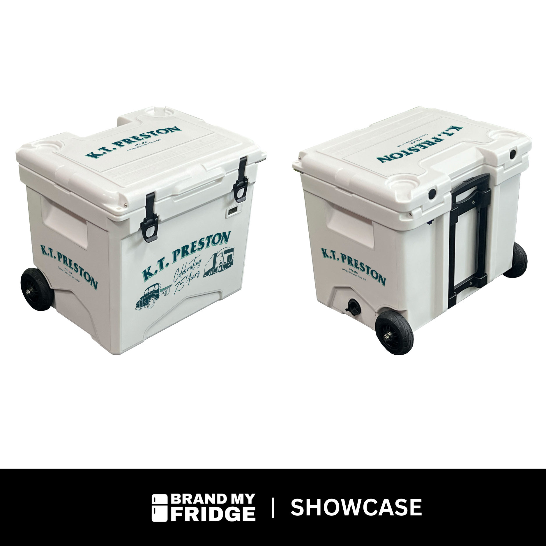 42 Litre Heavy Duty Ice Box with Wheels - Add Your Logo