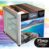 Schmick DW-SD50 bar fridge - glass door detail