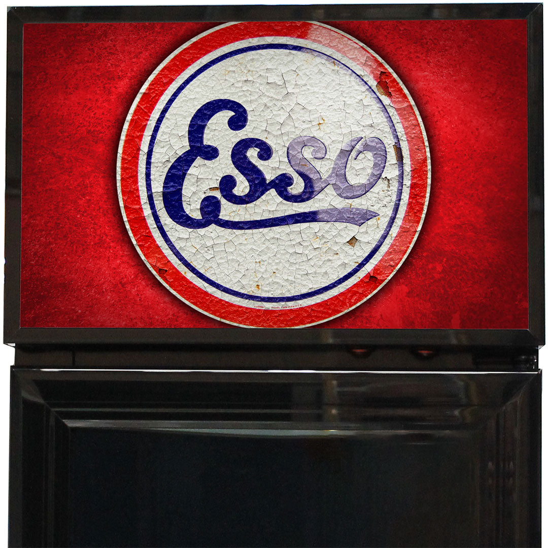 Esso Fuel Pump Branded Skinny Upright Bar Fridge - SS-P160FA-FP-ESSO