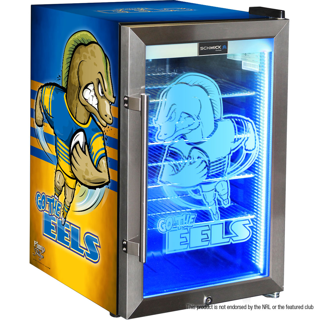 Eels Rugby Team Design Club branded bar fridge