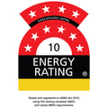 Schmick HUS-BC115-B bar fridge - energy rating label
