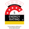 Schmick SK206-SD bar fridge - energy rating label