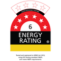 Schmick SK116L-SD bar fridge - energy rating label