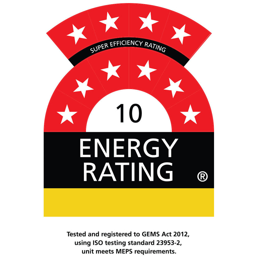 Schmick HUS-SC23C bar fridge - energy rating label
