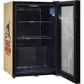 Great Northern Branded Glass Door Bar Fridge With Cool Frosted Door Logo - Model SC70-B-GNBC-GOLD