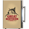 Great Northern branded bar fridge, Great gift idea! Great Entertaining Room Or Man Cave Item - Model SC70-SS-GNBC-GOLD