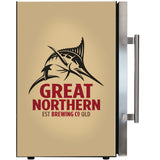 Great Northern branded bar fridge, Great gift idea! Great Entertaining Room Or Man Cave Item - Model SC70-SS-GNBC-GOLD