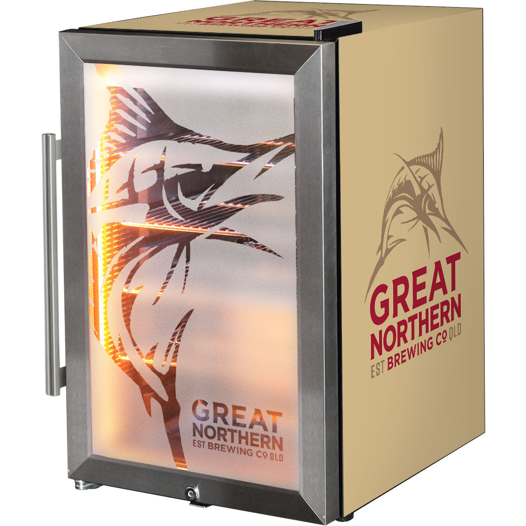 Great Northern branded bar fridge - SC70-SS-GNBC-GOLD