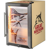 Great Northern branded bar fridge, Great gift idea! Great Entertaining Room Or Man Cave Item - Model SC70-SS-GNBC-GOLD