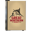 Great Northern branded bar fridge, Great gift idea! Great Entertaining Room Or Man Cave Item - Model SC70-SS-GNBC-GOLD