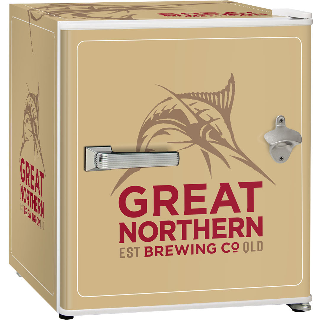 Great Northern Retro Mini Bar Fridge - BC46W-GNBC-GOLD