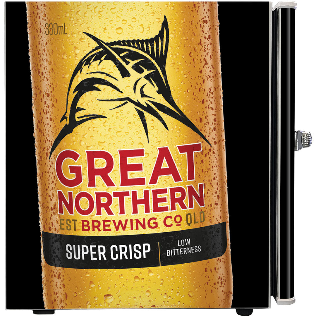 Great Northern Retro Mini Bar Fridge Crisp Design - BC46W-GNBC-CRISP