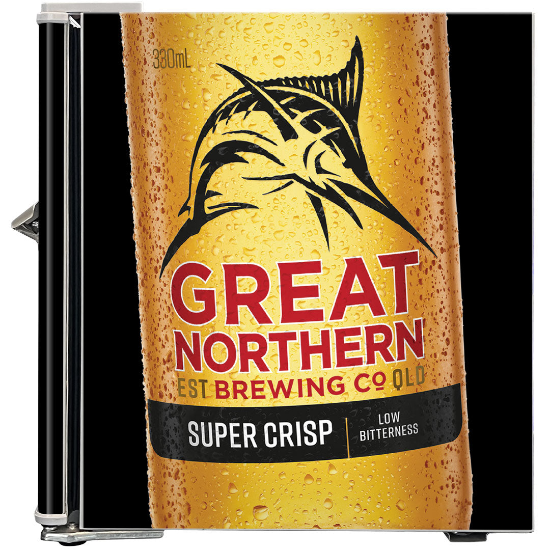 Great Northern Retro Mini Bar Fridge Crisp Design - BC46W-GNBC-CRISP