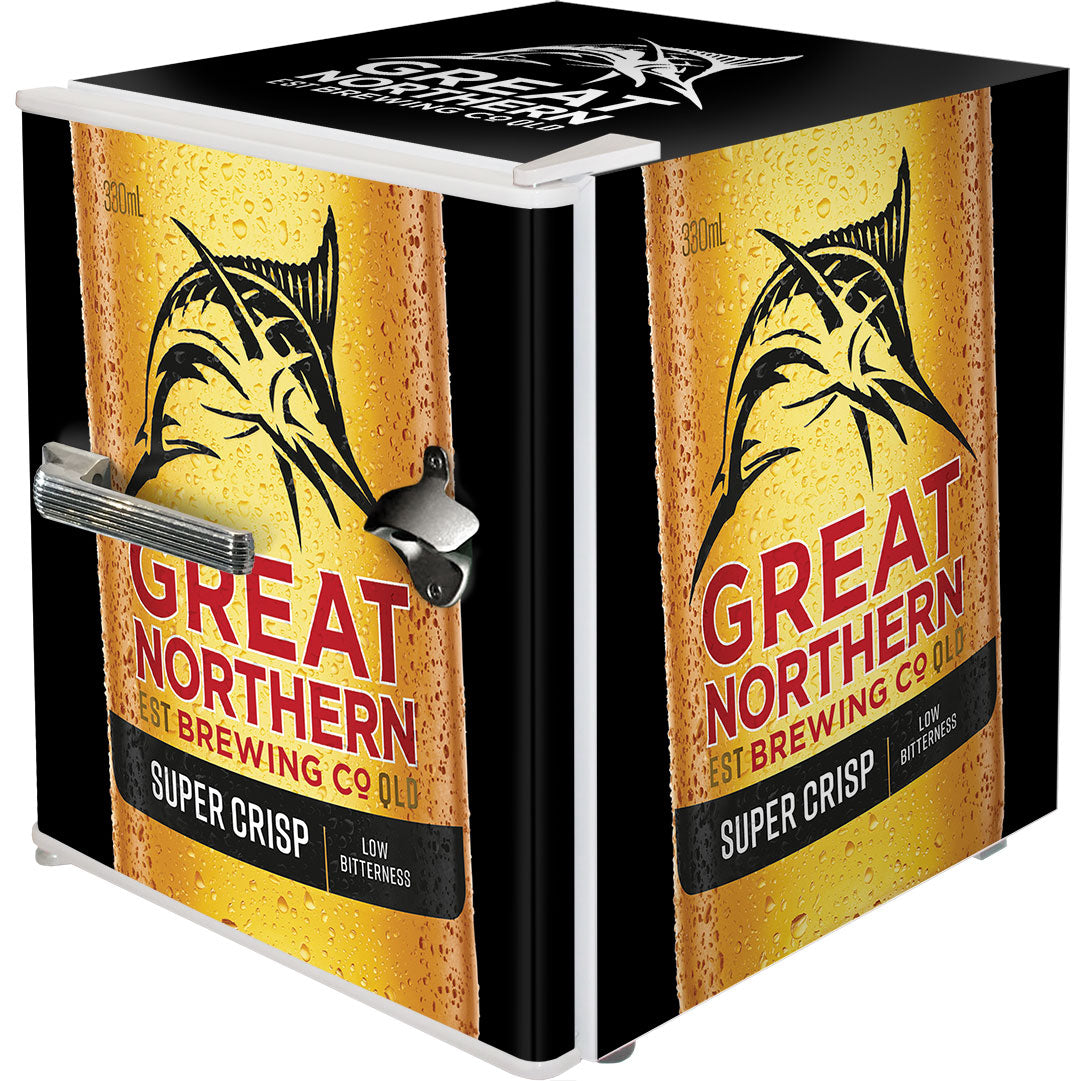 Great Northern Retro Mini Bar Fridge Crisp Design - BC46W-GNBC-CRISP