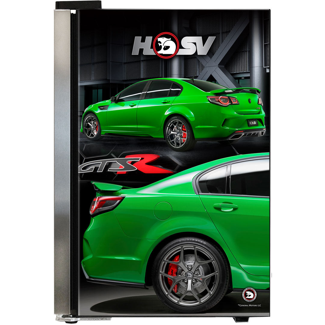 HSV GTSR branded bar fridge - Add Your Own Number Plate To Door! - HUS-SC70-SS-GTSR