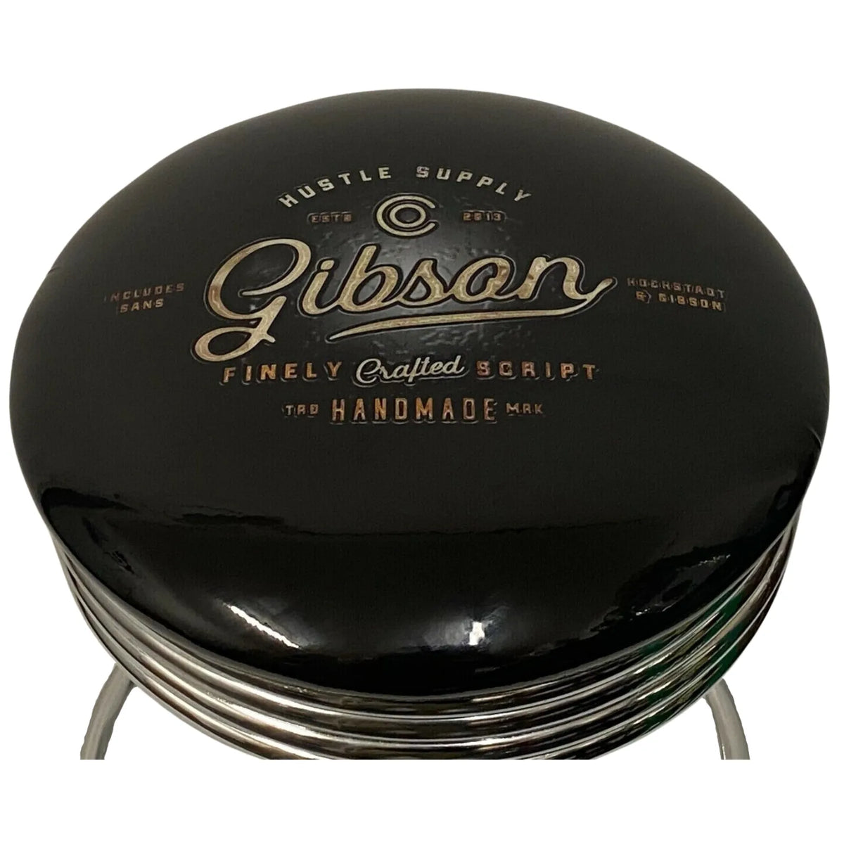 Gibson Stainless Steel Gas-Lift Adjustable Bar Stool