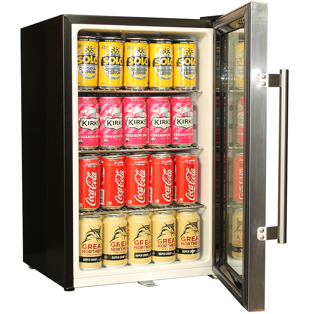 Schmick EC68L-SSH-VB-V1 bar fridge - glass door detail