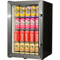 Schmick EC68L-SSH bar fridge - glass door detail