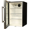 Schmick EC68L-SSH bar fridge - glass door detail