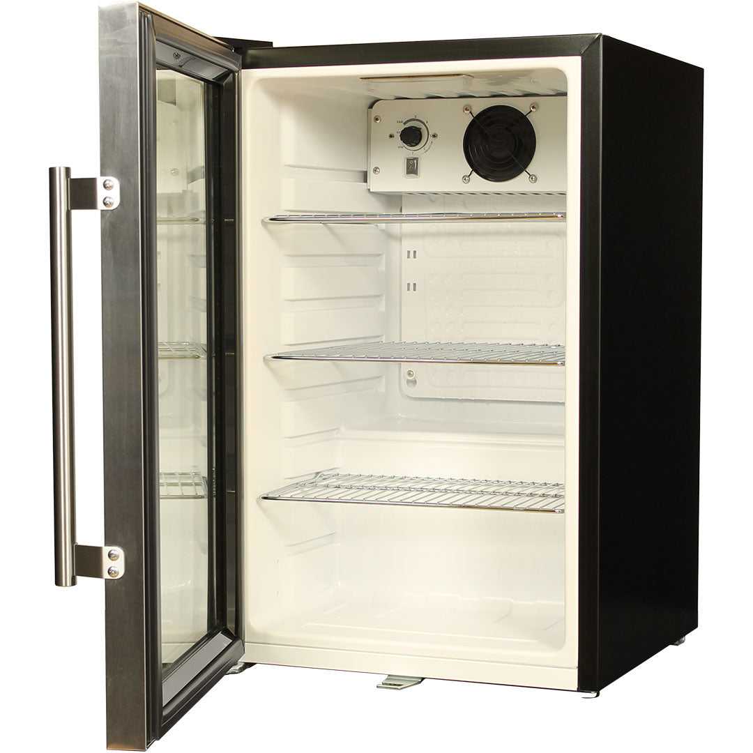 Great Northern EC68L-SSH-ORIG bar fridge - glass door detail