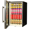 Great Northern EC68L-SSH-ORIG bar fridge - glass door detail