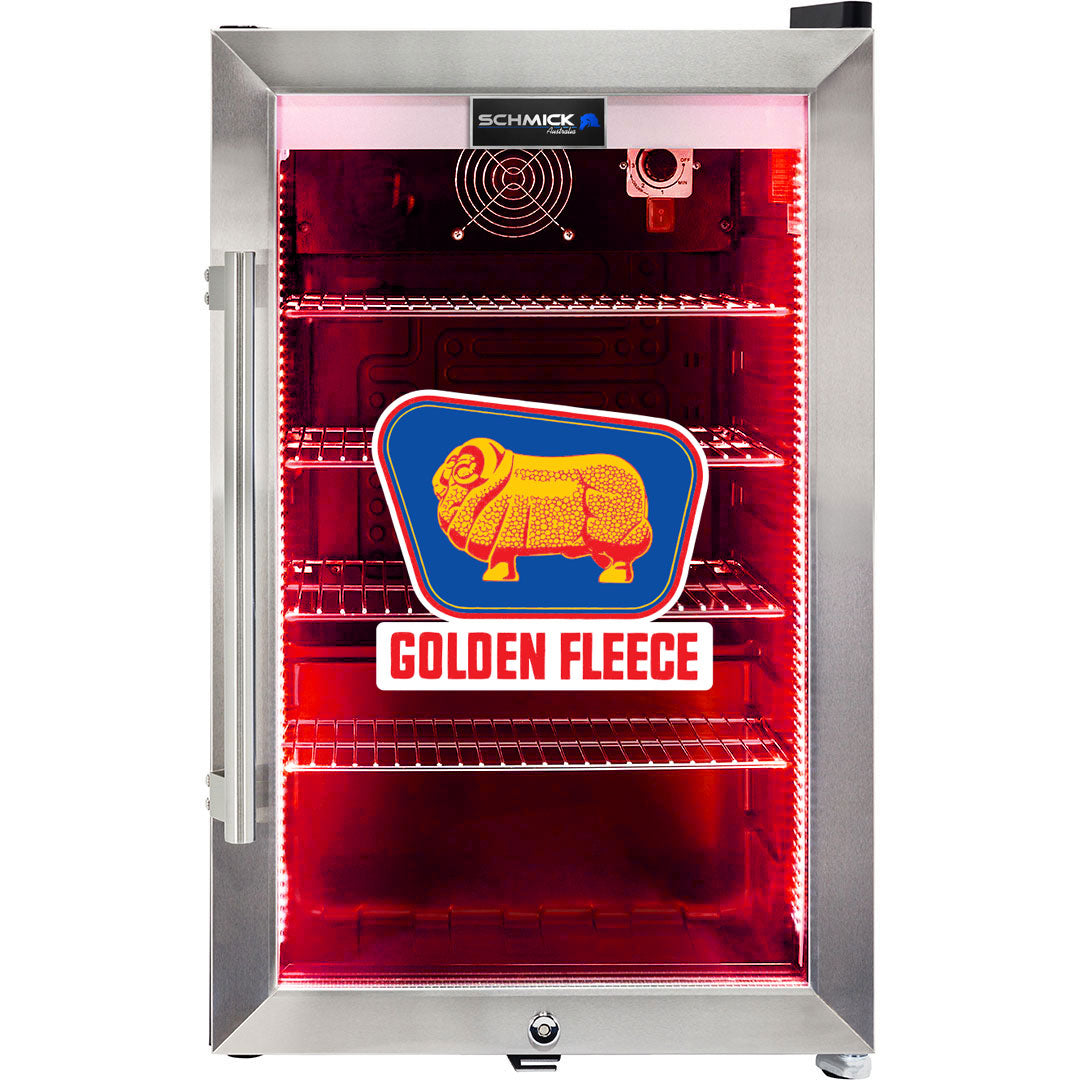 Golden Fleece Vintage Fuel Pump Branded Bar Fridge, Great gift idea! - Model HUS-SC70-FP-FLEECE