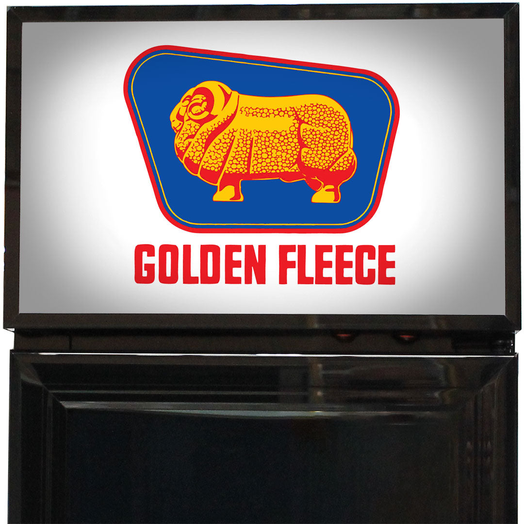 Golden Fleece Fuel Pump Branded Skinny Upright Bar Fridge - Model SS-P160FA-FP-FLEECE